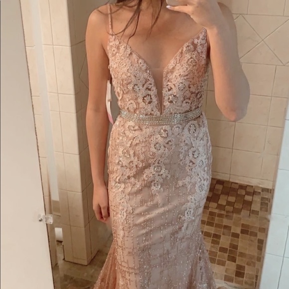 Sherri Hill Dresses & Skirts - Rose gold prom dress (not Sherri hill)